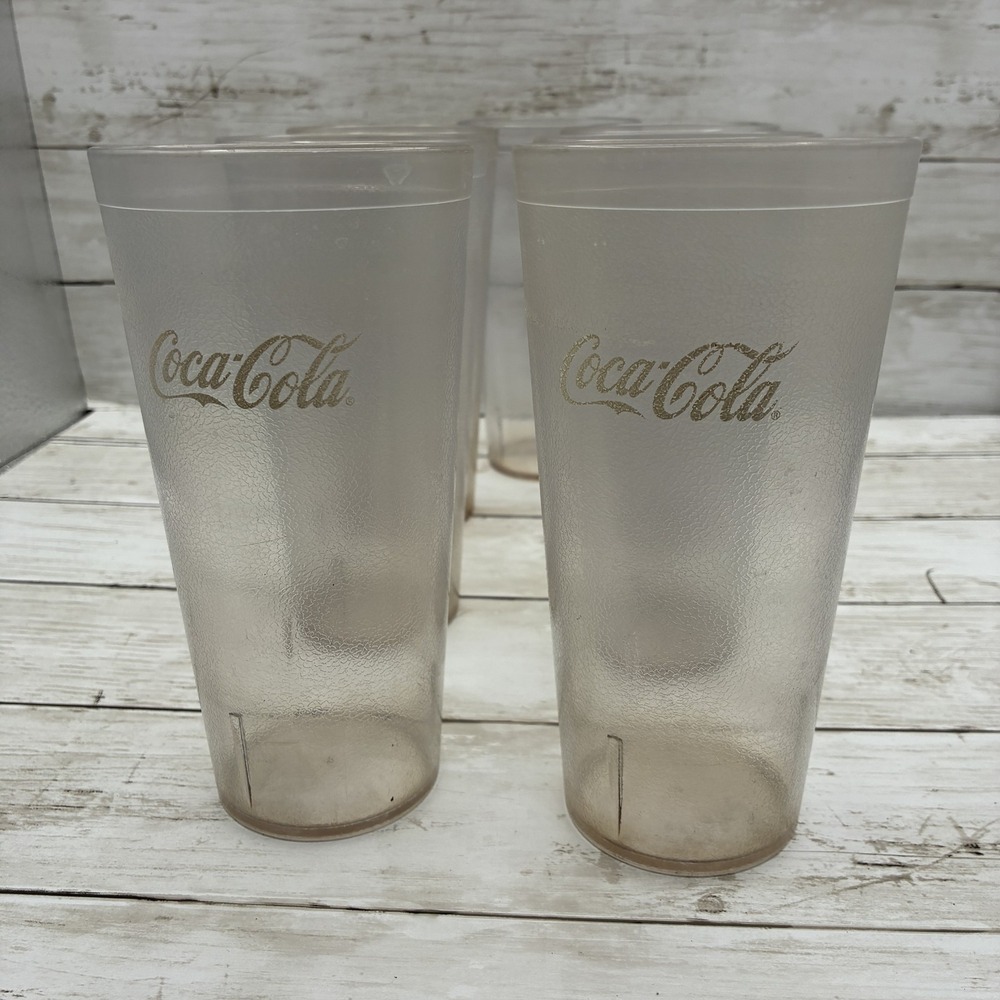 7x Carlisle 20oz Plastic Tumblers Coca-Cola Restaurant Drink Cups Barware Made